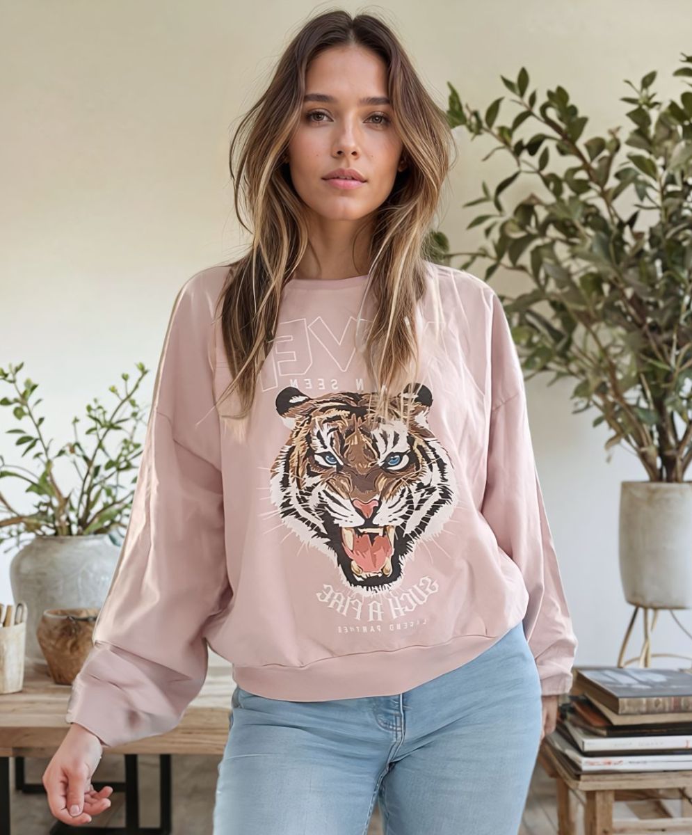 Pull rose tigre